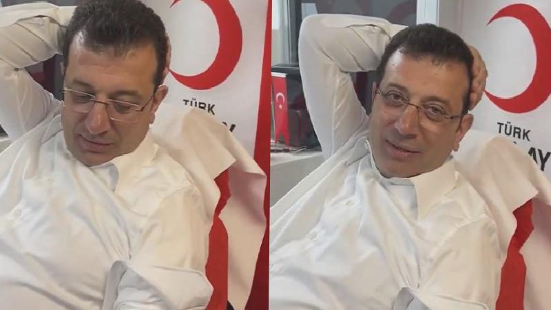 Ekrem İmamoğlu Kızılay’a kan bağışında bulundu: Her ne olursa olsun Kızılay kan stoku olmadan olmaz; hastaların gereksinimi var