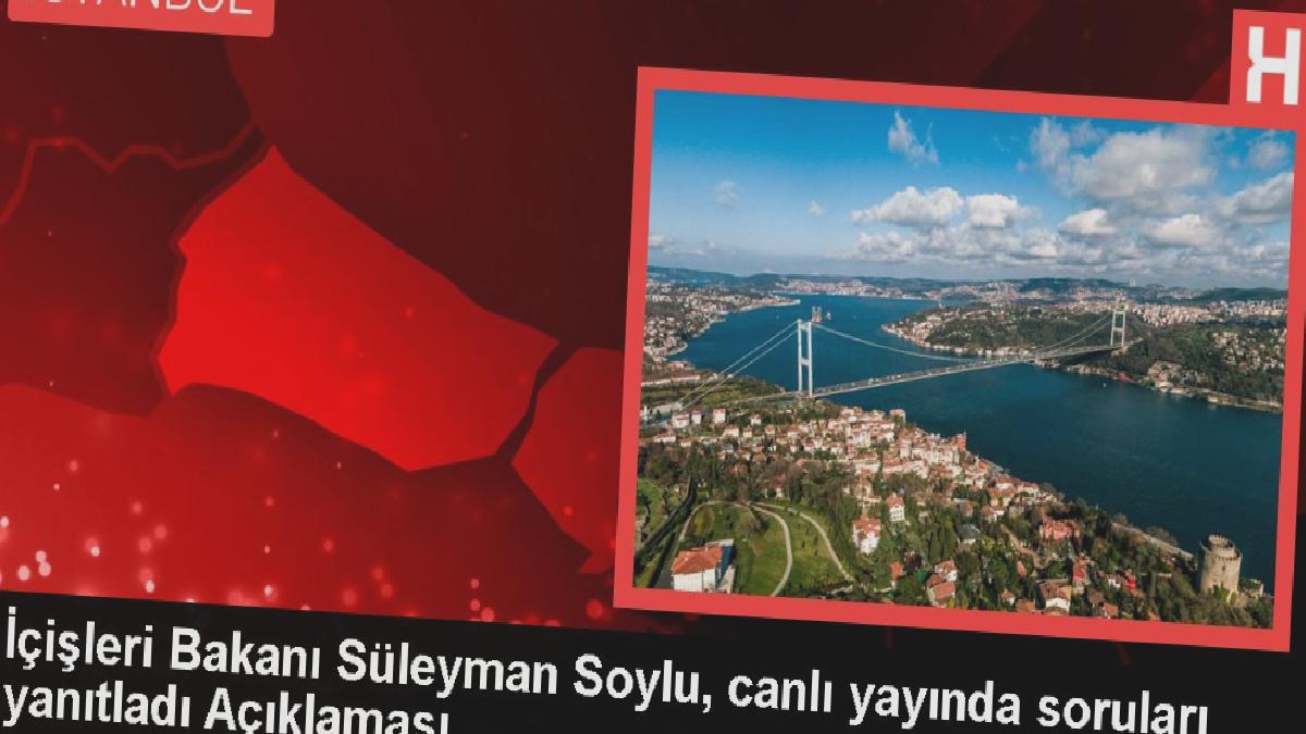 İçişleri Bakanı Süleyman Soylu, canlı yayında soruları yanıtladı Açıklaması