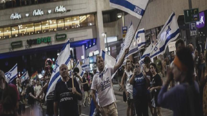 İsrail’de yargı düzenlemesine karşı protestolar 38. hafta da devam etti