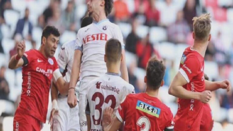 Antaly 1-1 Trabzonspor (Maç sonucu)