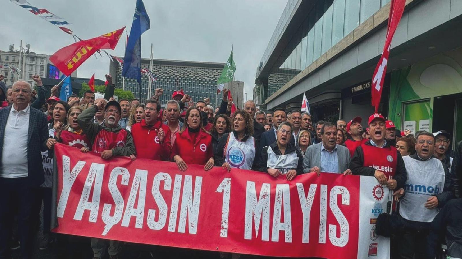 1 Mayıs 1977’de hayatını kaybedenler anıldı: 1 Mayıs’ta Taksim’de olmak isteyen herkesi bir elimizde karanfil, bir elimizde de AYM kararıyla Taksim’e yürümeye çağırıyoruz.