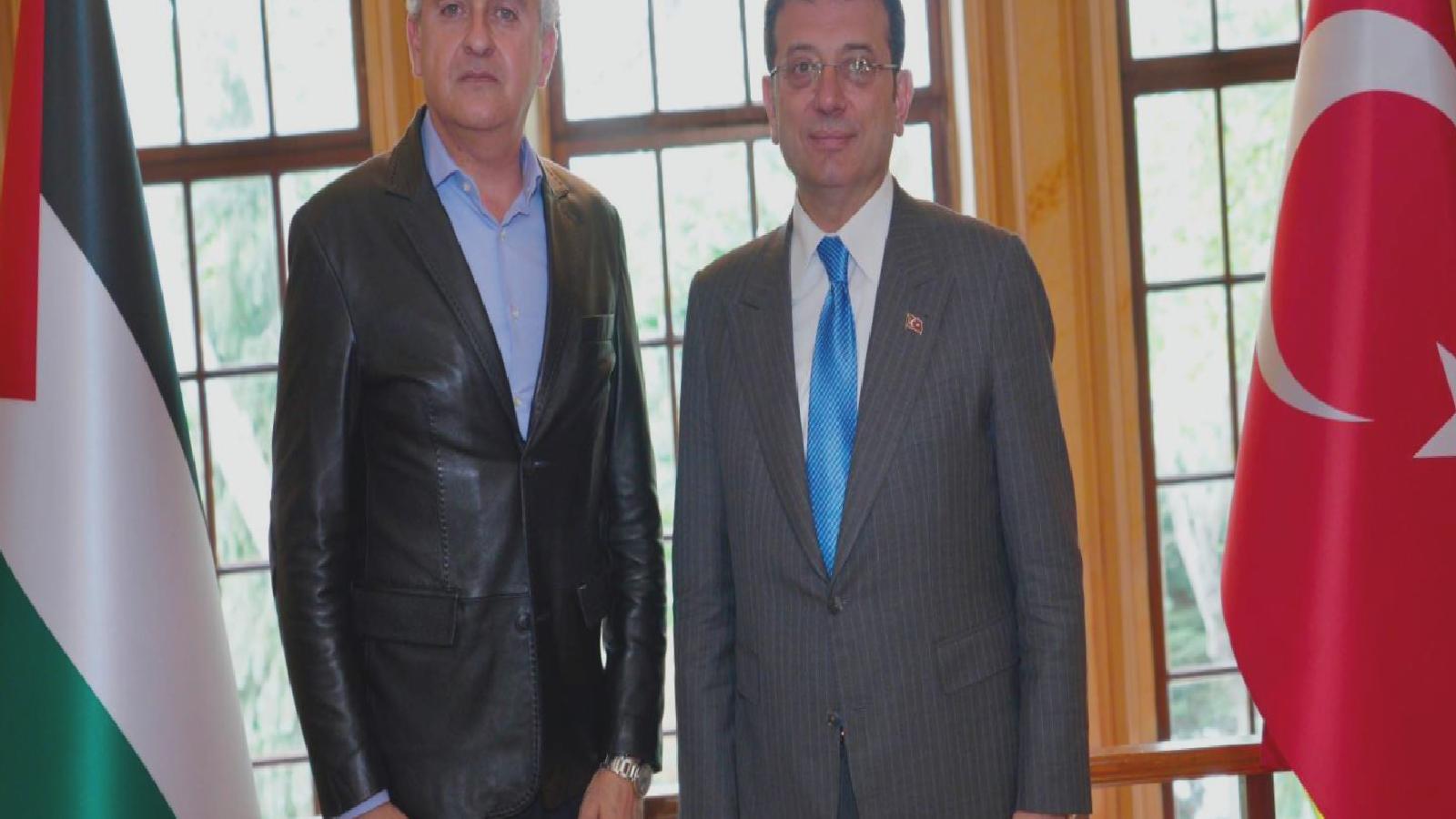 İmamoğlu, Ramallah Belediye Başkanı Kassis ile bir araya geldi: Gereksinim olan her hususta Filistin halkına yardıma hazırız