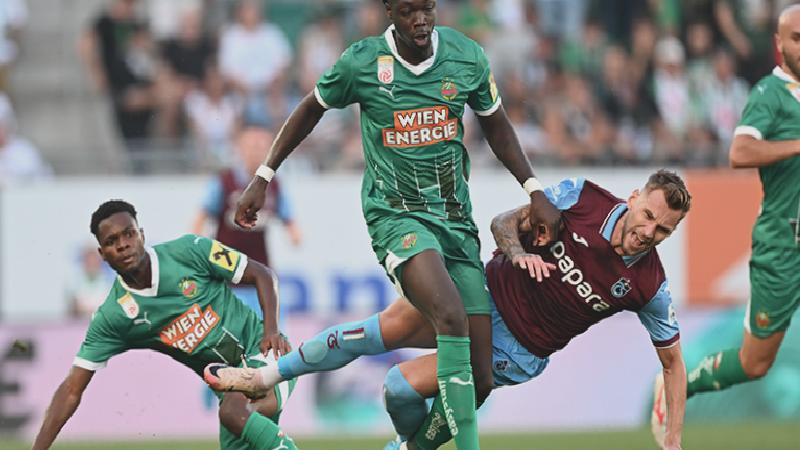 Trabzonspor, Avrupa Ligi’nde Rapid Wien engelini aşamadı