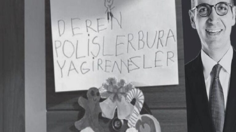 5 yaşındaki kızı babası gözaltındayken evlerinin kapısına “Polisler buraya giremezler” yazmış