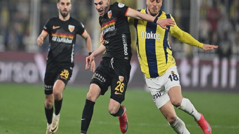 Fenerbahçe, zirve yarışında Kayserispor’a takıldı; Kadıköy’de gol düellosundan kazanan çıkmadı
