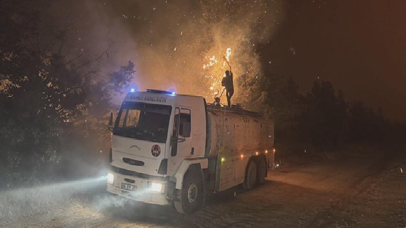 Edirne Enez’de çıkan orman yangınına müdahale ediliyor: İki ev alevler nedeniyle zarar gördü, bazı yazlıklar önlem olarak boşaltıldı