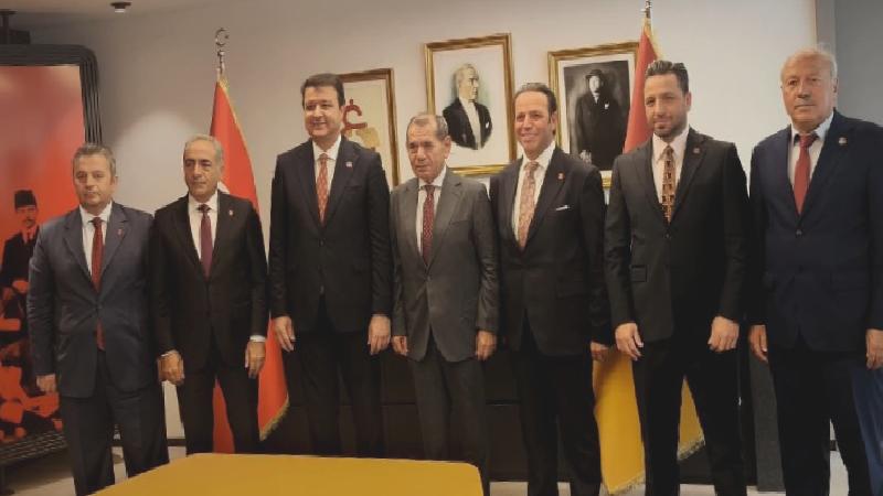 Saadet Partisi Genel Başkanı Mahmut Arıkan, Galatasaray Spor Kulübü Başkanı Dursun Özbek’i ziyaret etti