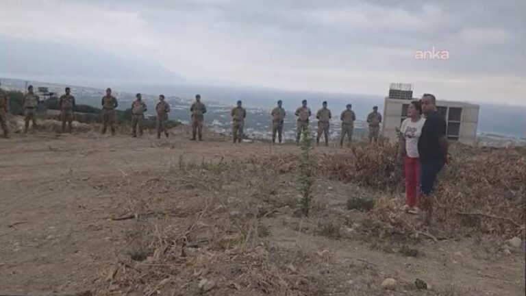 TOKİ için kamulaştırılan Hatay Mağaracık’a jandarma eşliğinde iş makineleri girdi, bölge sakinleri tepki gösterdi