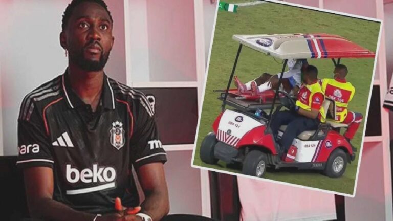 Beşiktaş’a Ndidi’den kötü haber: Sahayı sedyeyle terk etti
