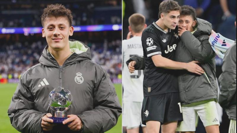 İstatistikleriyle maça damga vuran Arda Güler, Şampiyonlar Ligi’nde maçın oyuncusu seçildi