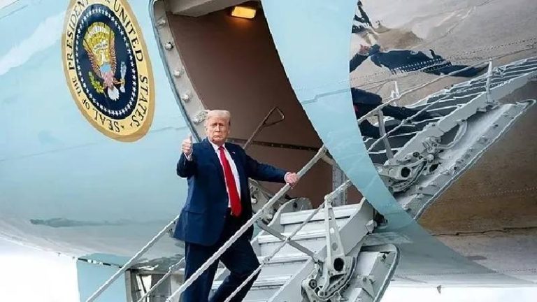 İsviçre’ye uçacaktı: ABD Başkanı Donald Trump’ın uçağı arıza nedeniyle Washington’a döndü