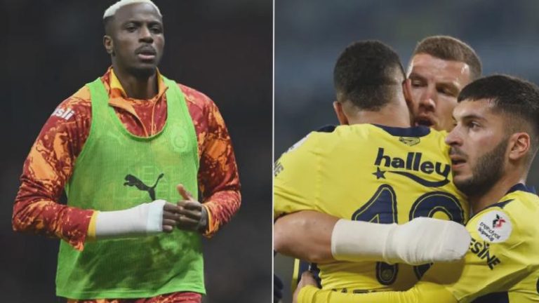 Fenerbahçe Osimhen için TFF’ye başvuru yapmıştı: Kolu kırılan Dzeko geçen sezon özel aparatla oynamıştı!