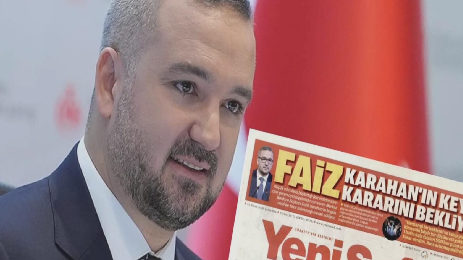Yeni Şafak’ın hedefinde bu kez de Merkez Bankası Başkanı Fatih Karahan var: Faiz, keyfi kararını bekliyor
