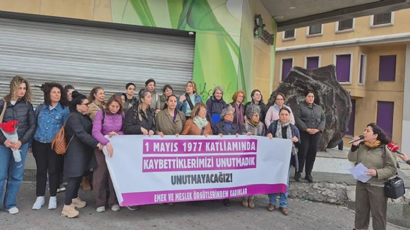 77 kanlı 1 Mayıs’ında Taksim’de yaşamını yitiren kadınlar anıldı