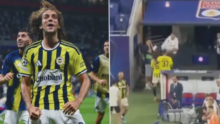 Guendouzi’ye saldırmak isteyen kişi son anda engellendi, Fenerbahçe-Lyon maçı sonrası tünel girişinde kavga çıktı
