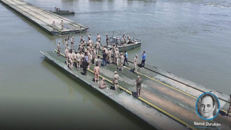 Ankara-Şam işbirliği sürüyor; Fırat Nehri üzerine yüzer köprü kuruldu